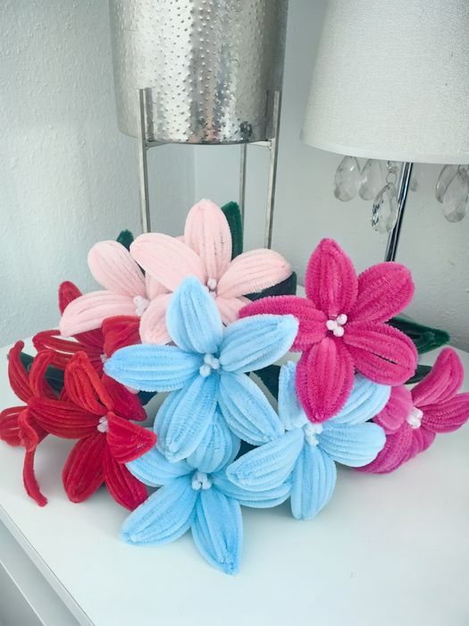 Kwiaty ręcznie wykonane