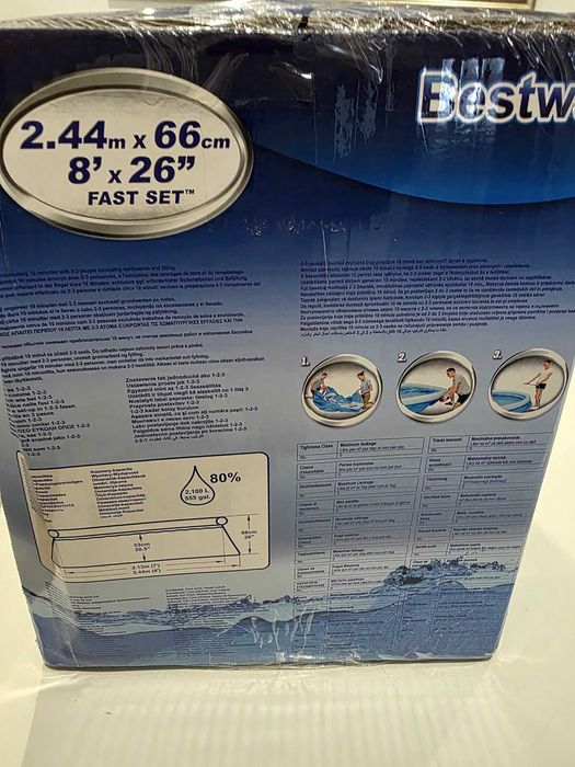 Piscina 244 cm x 66 cm Bestway Fast Set