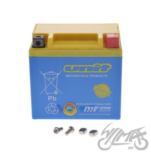 Akumulator WTX5L-BS ( YTX5L-BS ) (GEL) 12 V UNIT skuter, motocykl