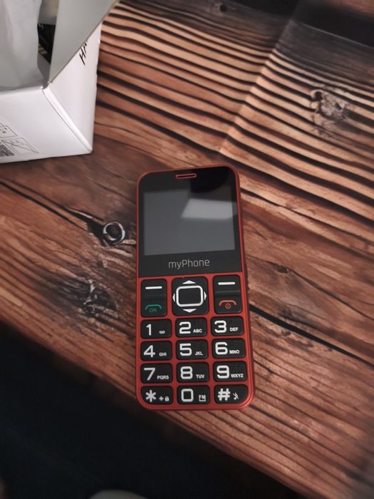 myPhone Halo 3 - telefon dla seniora - czerwony - nowy - okazja