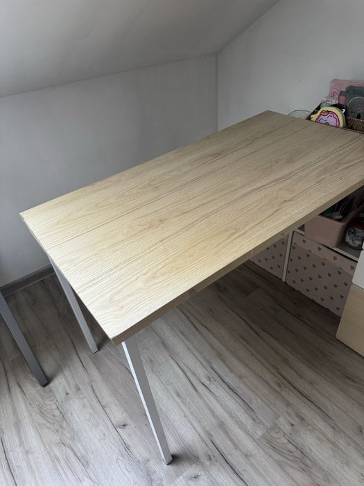 biurko blat z nóżkami ala drewniany