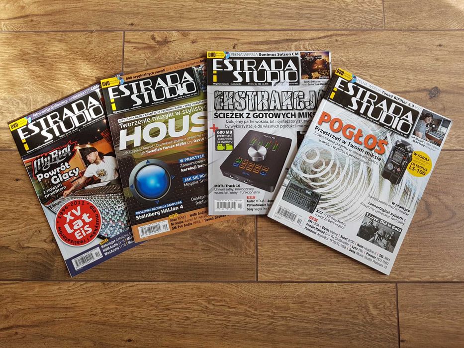 4 czasopisma: Estrada i Studio - Magazyn muzyków i realizatorów, 2011, 2012