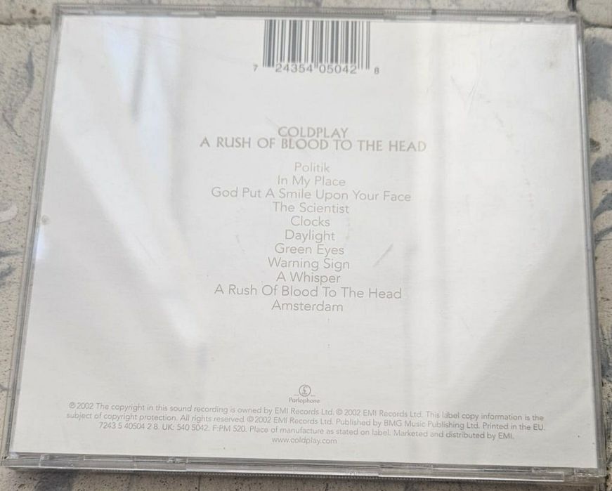 CD Coldplay - A Rush Of Blood To The Head