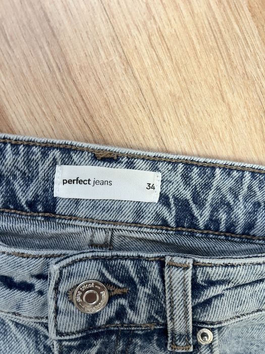 Spodnie jeansy dzwony damskie XS