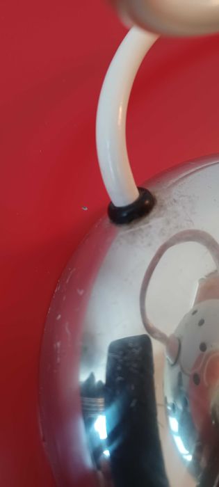 Candeeiro de mesa vintage cromado