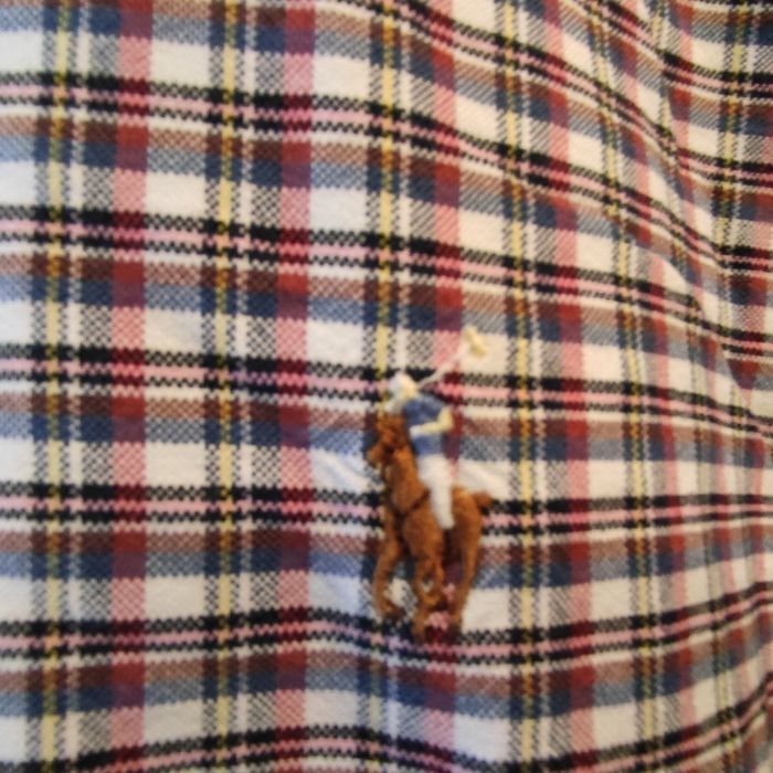 Koszula Polo RALPH LAUREN XXL custom fit krata