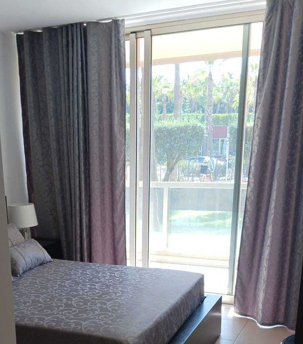 Par cortinas forradas + black out´s tom beje escuro (1,75x2,35)