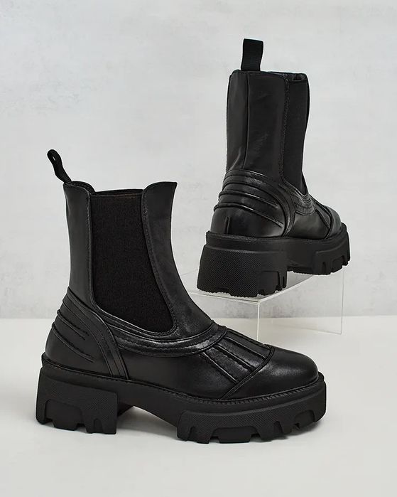 36 37 38 botki 39 40 41 workery na grubej podeszwie ocieplane wsuwane