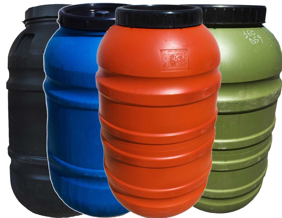 Zbiorniki Beczki Plastikowe od 30 do 220l Wysyłka cała Polska