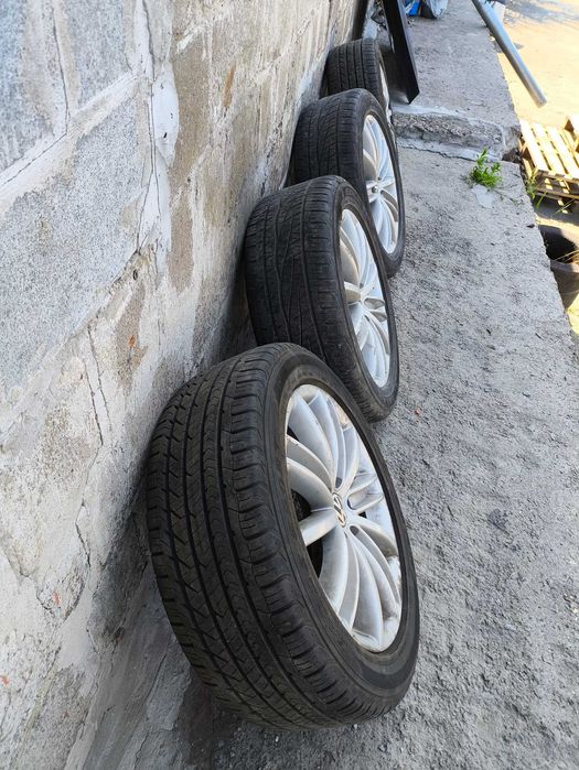 Колесо в сборе диск 5N0601025AF R18 VW Tiguan резина 235/50/R18 GoodYear Eagle Sport