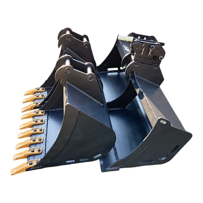 Zestaw łyżek minikoparki, łyżka LENHOFF szybkozłącze JCB, CAT, YANMAR