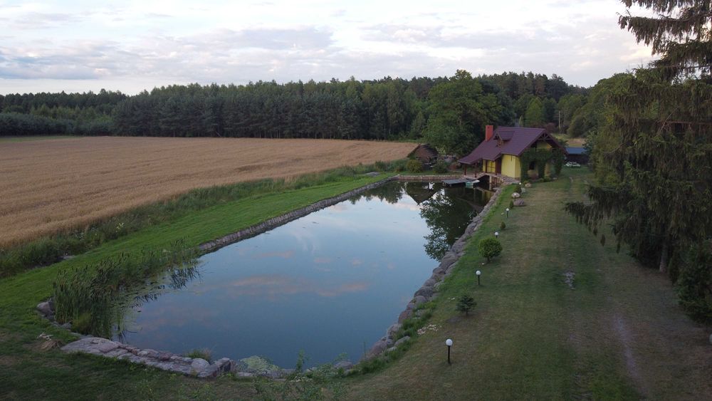 Domek letniskowy z własnym stawem i ruską banią - 100 km od Warszawy -