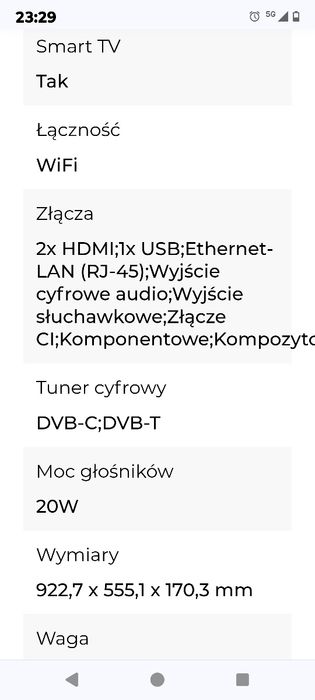 Telewizor LED Samsung UE40J5200 40 cali Full HD