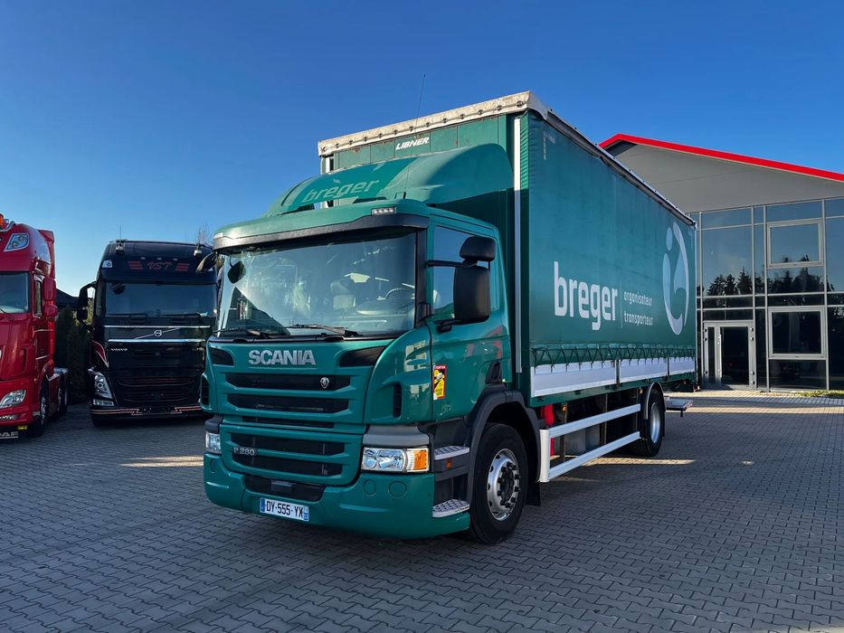 Scania P280 18 PALET BURTOFIRANKA DMC 19T WINDA MOCNA PODŁOGA ZSUWANY DACH I BOKI  Sprowadzona z Francji Serwisowana