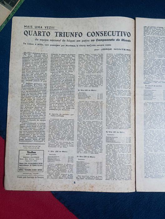 Edição Revista Stadium 1950
