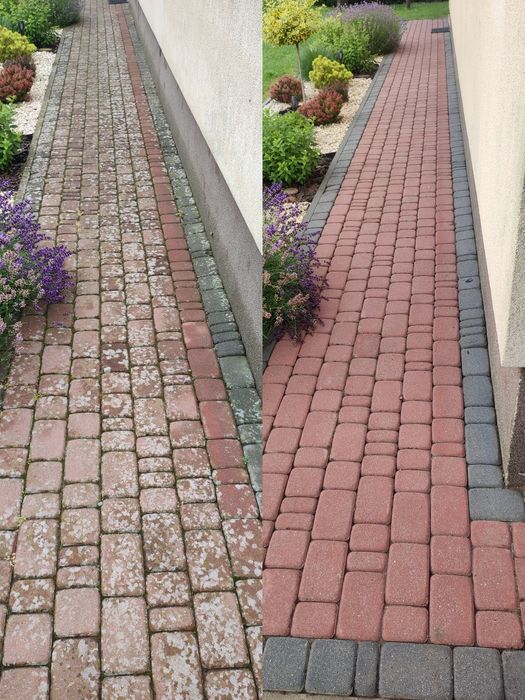 Mycie kostki elewacji dachów Malowanie dachów