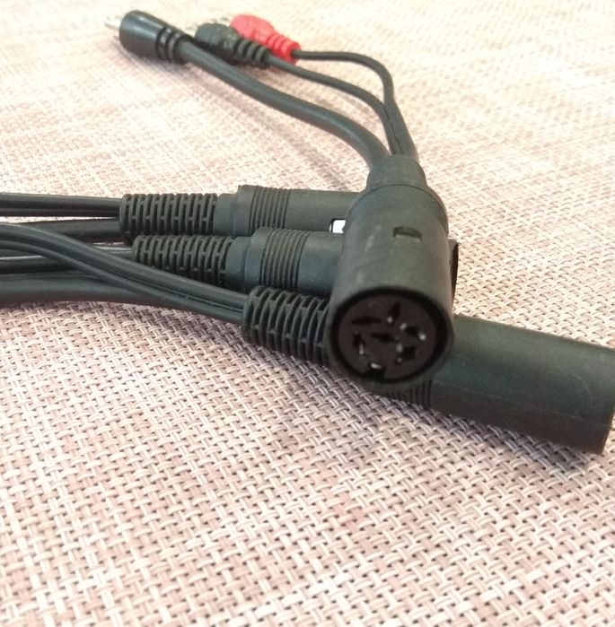Кабель переходник 6 PIN DIN to 3 RCA