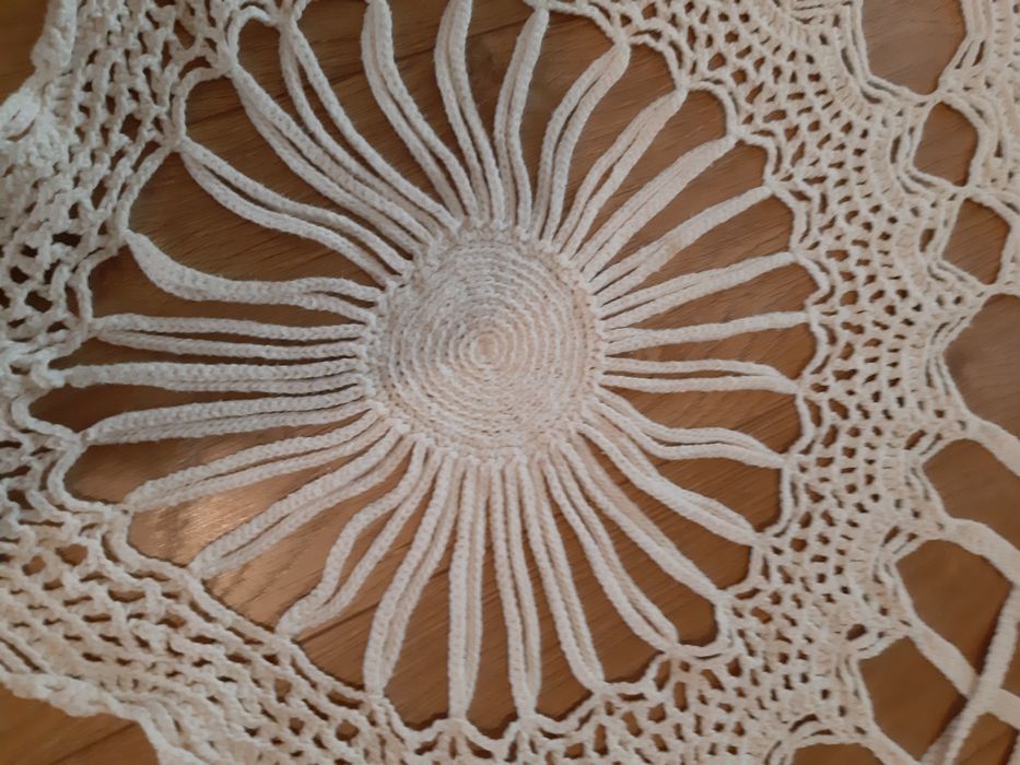 Toalha artesanal em crochet