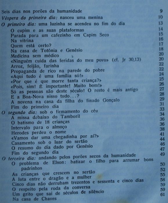 Seis Dias Nos Porões da Humanidade de Carlos Mesters