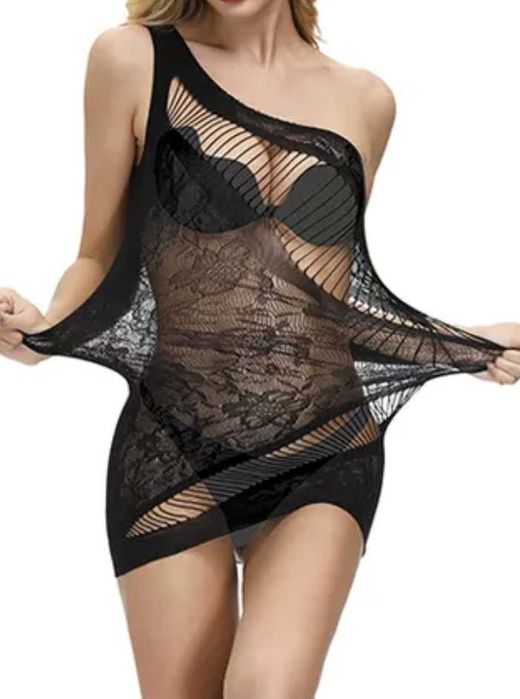 A016 koszula nocna seksowna siateczka bielizna erotyczna XS/L