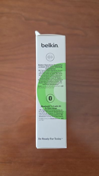 Auriculares Belkin
Auriculares True Wireless Bluetooth Belkin SoundForm Rhythm - Preto