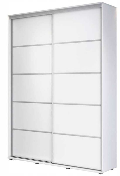 Szafa 120x242x45 wysoka, biała, przesuwna ZUZA PLUS