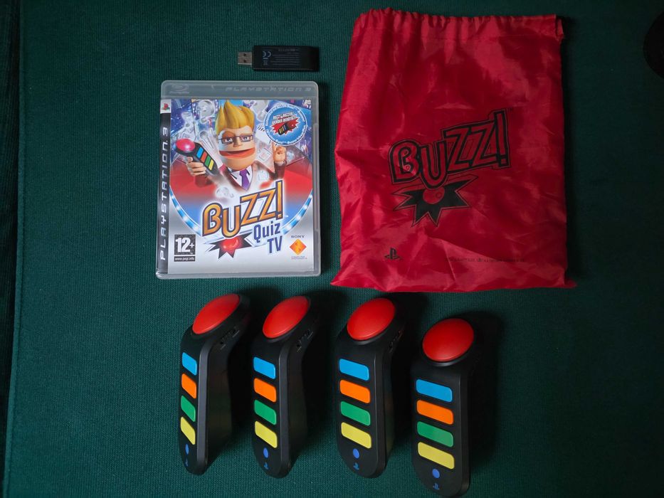 Buzzery Brzęczki Buzz Komplet Playstation 3 PS3