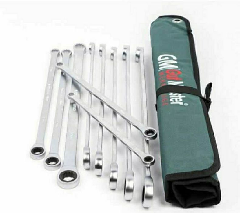 Накидные ключи с трещоткой удлинённые GUT MEISTER 10шт GM-02010 German