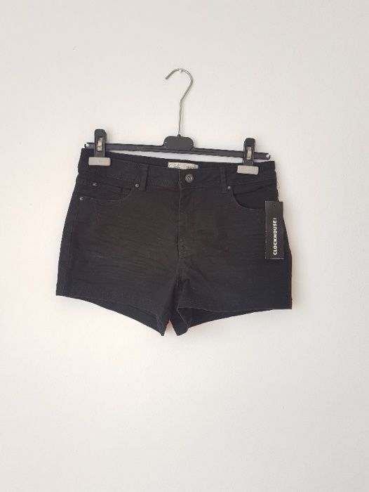Nowe spodenki szorty spodnie shorty czarne C&A 40 L czerń jeansowe