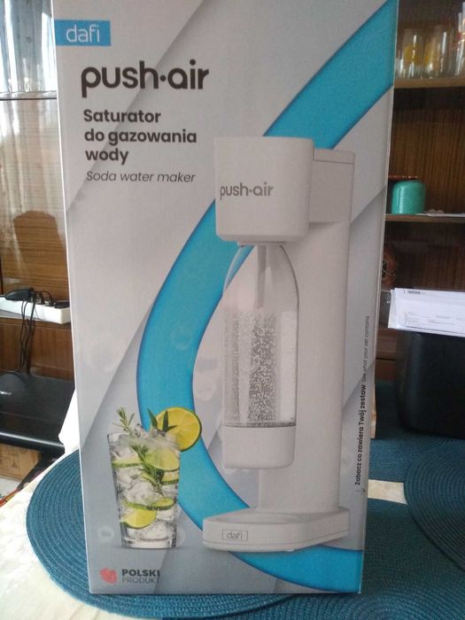 Saturator do wody Dafi. Nowy Push air.