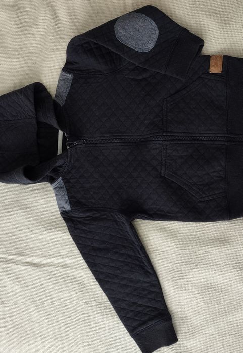 Rozsuwana granatowa bluza z kapturem rozmiar 116