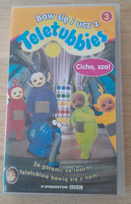 VHS Baw sie i ucz z Teletubbies cicho sza