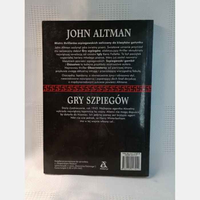 Gry szpiegów. John Altman