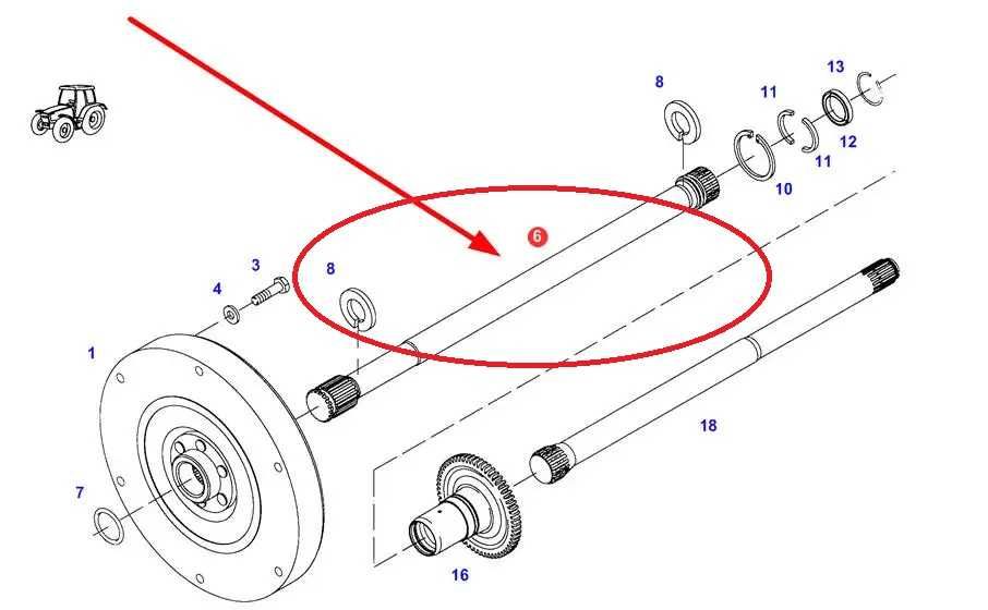 Wałek Tłumika Drgań  60,8cm  Fendt Vario