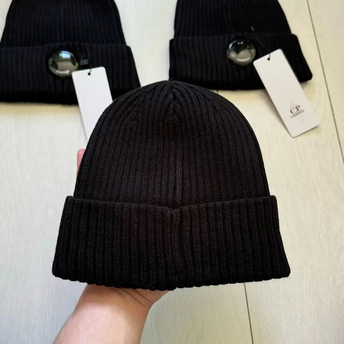 Шапка C.P. Company: Чорна, Сіра , з однією лінзою, One size