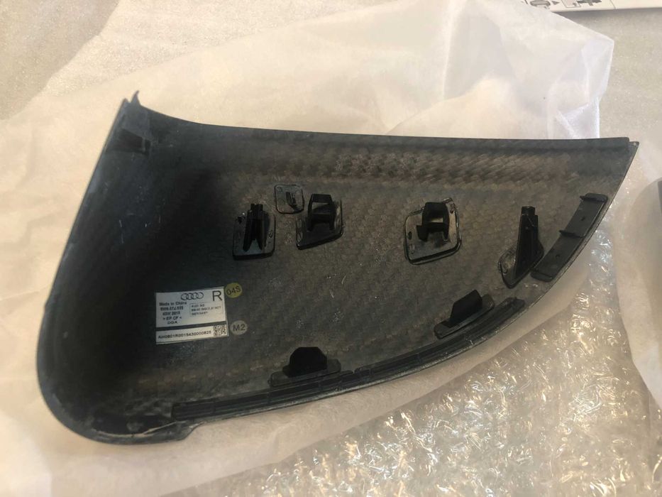 Par de Capas de Espelho – Fibra de Carbono OEM Audi