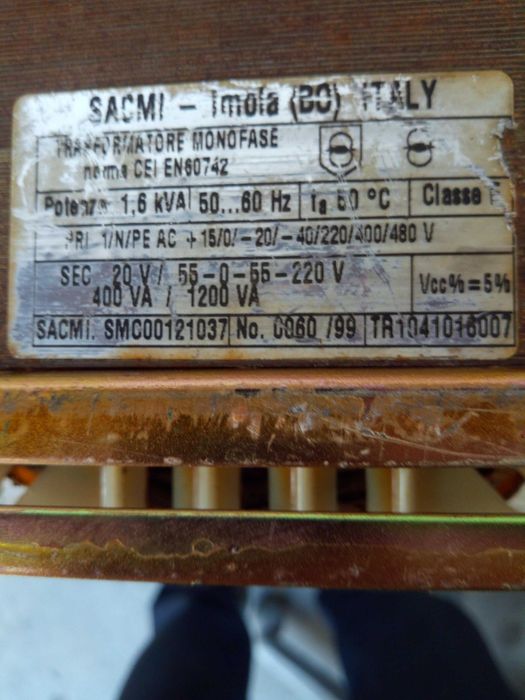 Transformator 20kG  1.6kVA