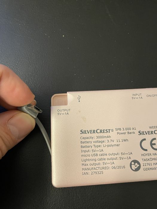 Silvercrest Power Bank 3000 mAh64738880402178122