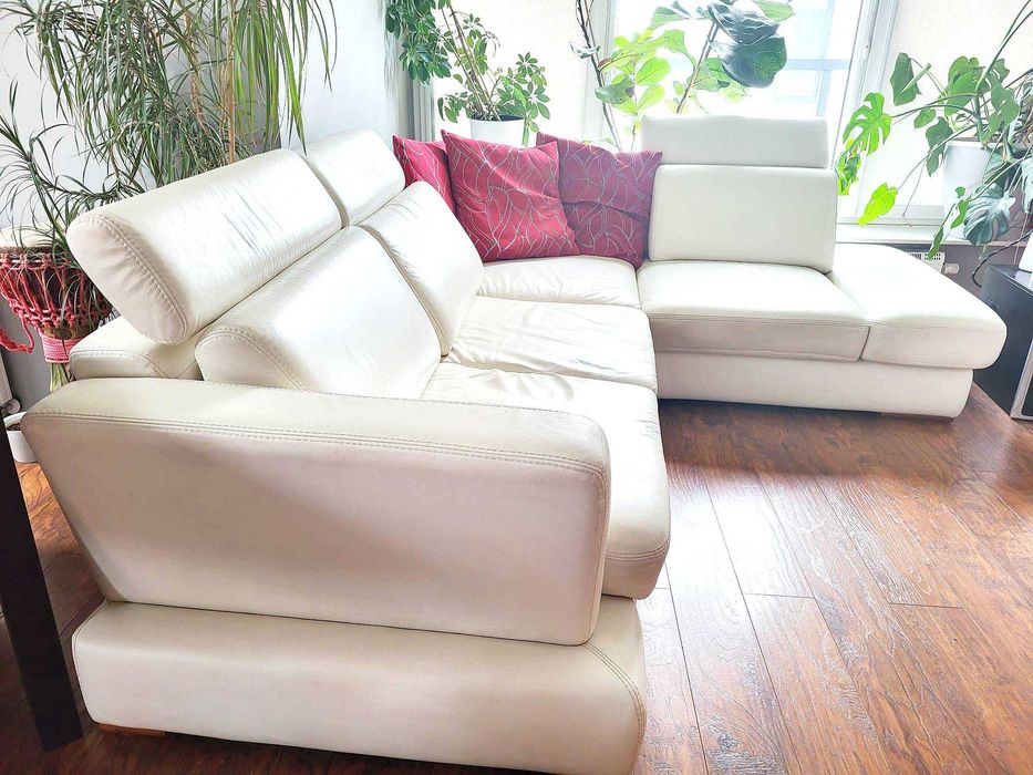 Narożnik skórzany w bardzo dobrym stanie, Gala Collezione