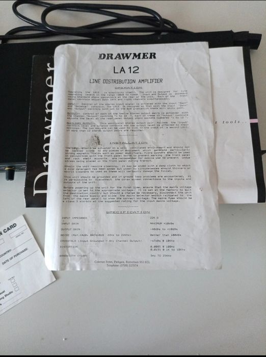 Drawmer    LA 12
