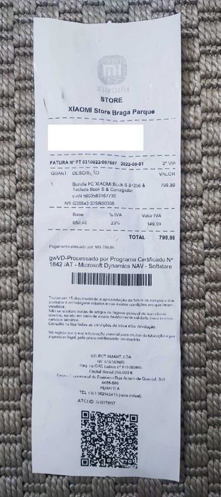 Xiaomi Book S 12.4” 8GB/256GB + Teclado Capa