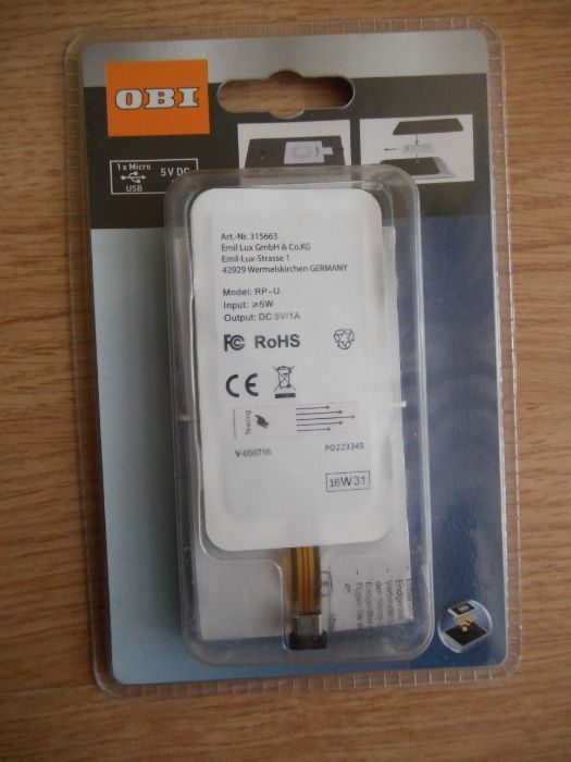 adapter do ładowania indukcyjnego, micro USB