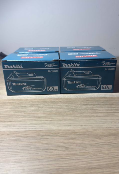Bateria Makita Bl1860B 18V 6.0 Ah - zestaw 4 sztuki