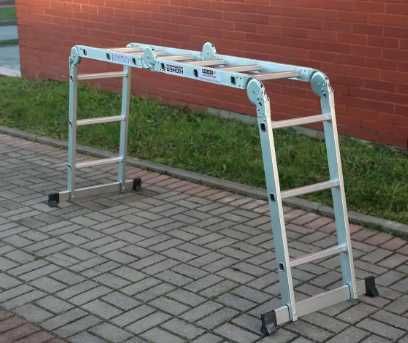 Драбина-трансформер Kraft&Dele KD4070 4×3 — алюмінієва, 3,46 м. до 150 кг. НОВА
