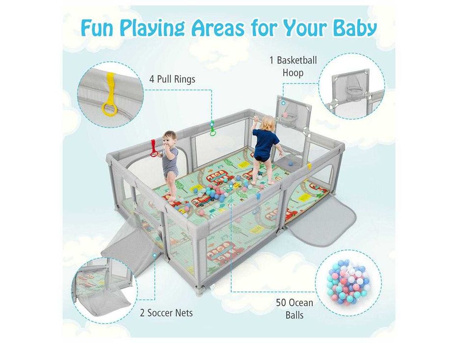 Манеж Costway BB5863HS