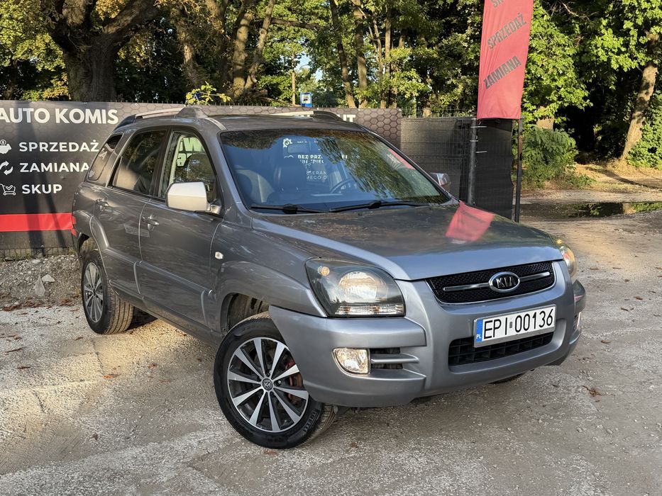 Kia Sportage 2.0 CRDi 2007 Skóry CarPlay Kamera Klima 6 Biegów Hak 240 tys. km