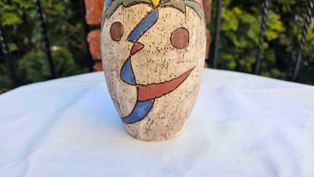 Wazon ceramiczny,sygn.M.K. lata 60,Szwecja