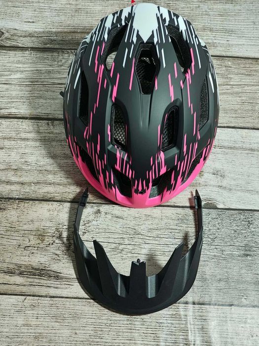 Tadpole Kask rowerowy dla dorosłych lekki 300g z oświetleniem LED r.57-61cm