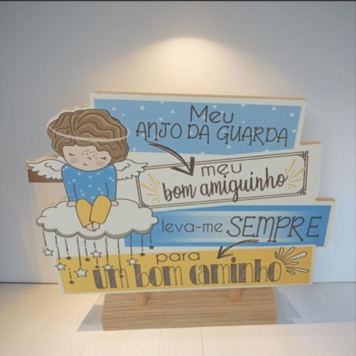Placa anjo da guarda