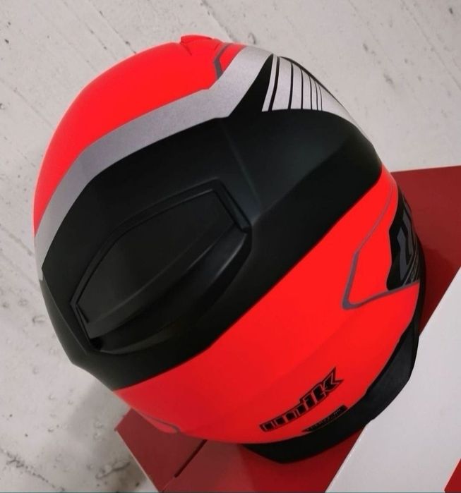 Capacete Integral Unik Red / White ( L )( NOVO )